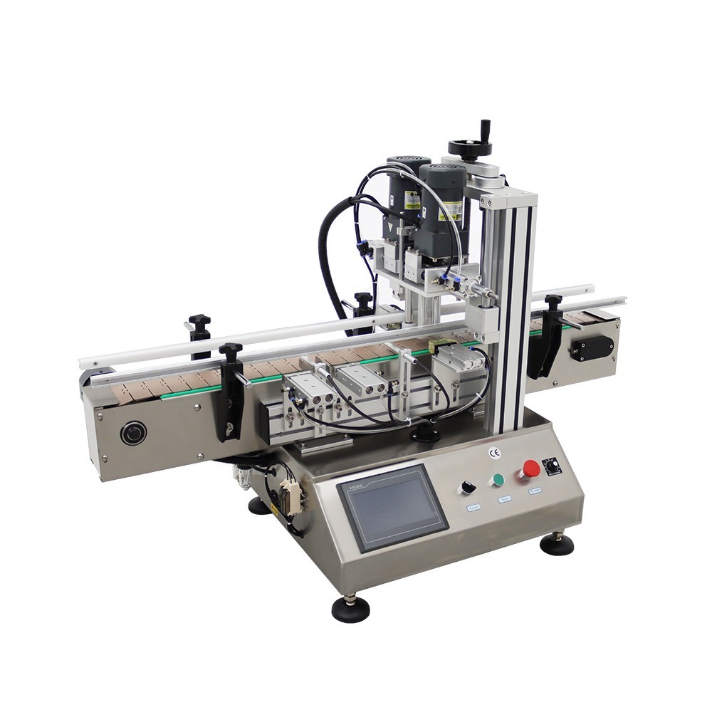 Automatic Bottle Capping Machine And 73.6x3.9" Small Assembly Line Conveyor 110V