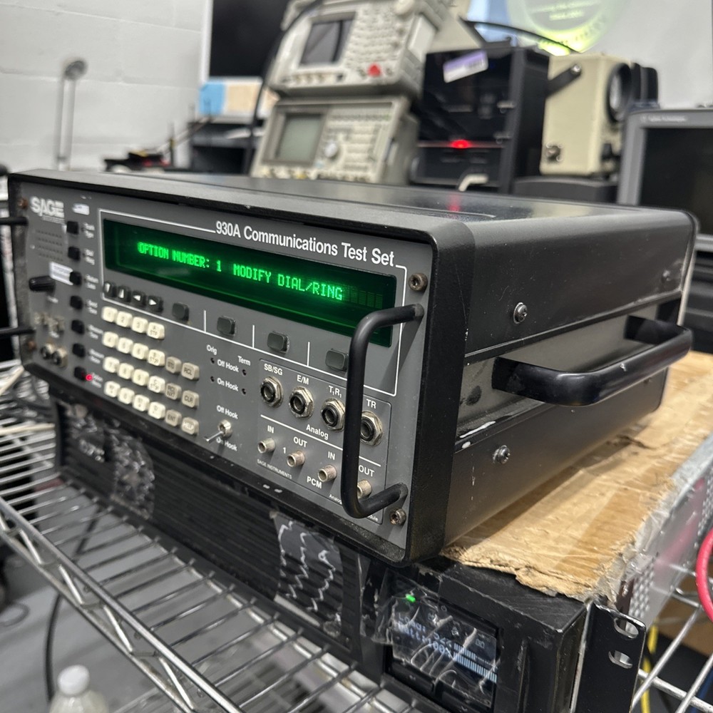 Sage Instruments 930A Communications Test Set w/ Power Chord