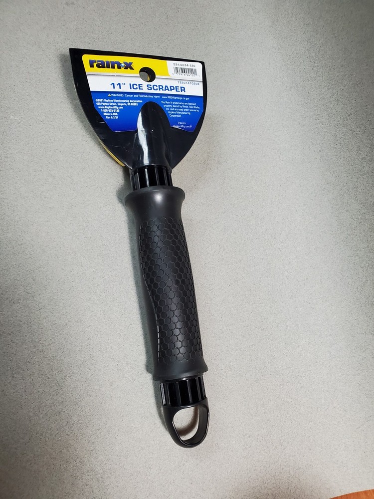 Rainx 11" inch Ice Scraper Handheld Winter Gear Emergency Windshield New