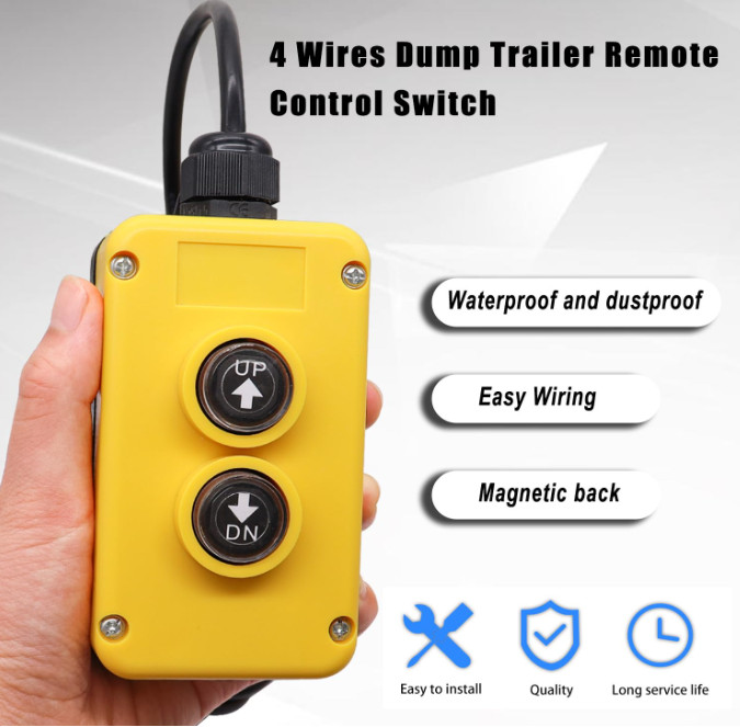4 Wires Dump Trailer Remote Control Switch 12V DC Dump Trailer Controller,Indust