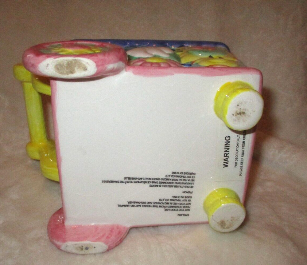 Easter/Baby~Ceramic Cart Planter~Easter Collection~Early 2000