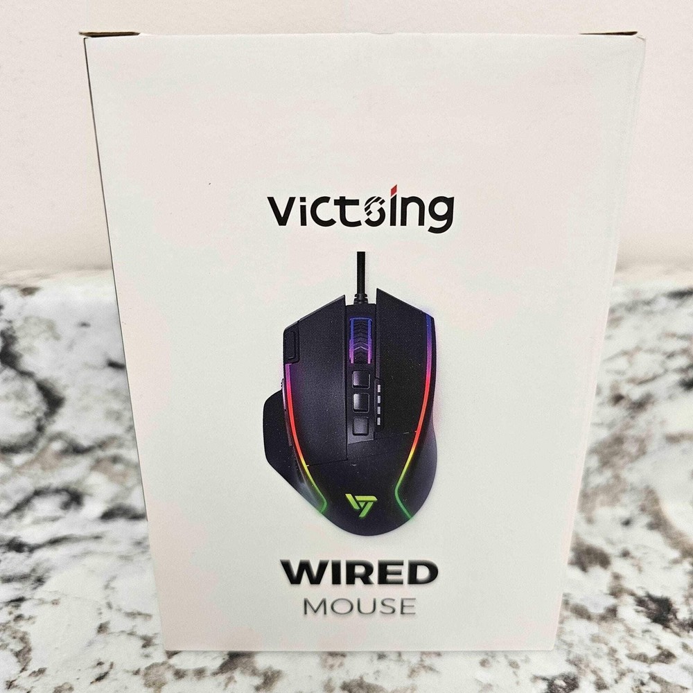 VicTsing PC322 USB RGB Gaming Mouse 16000 DPI Wired Programmable Backlit Ergonom