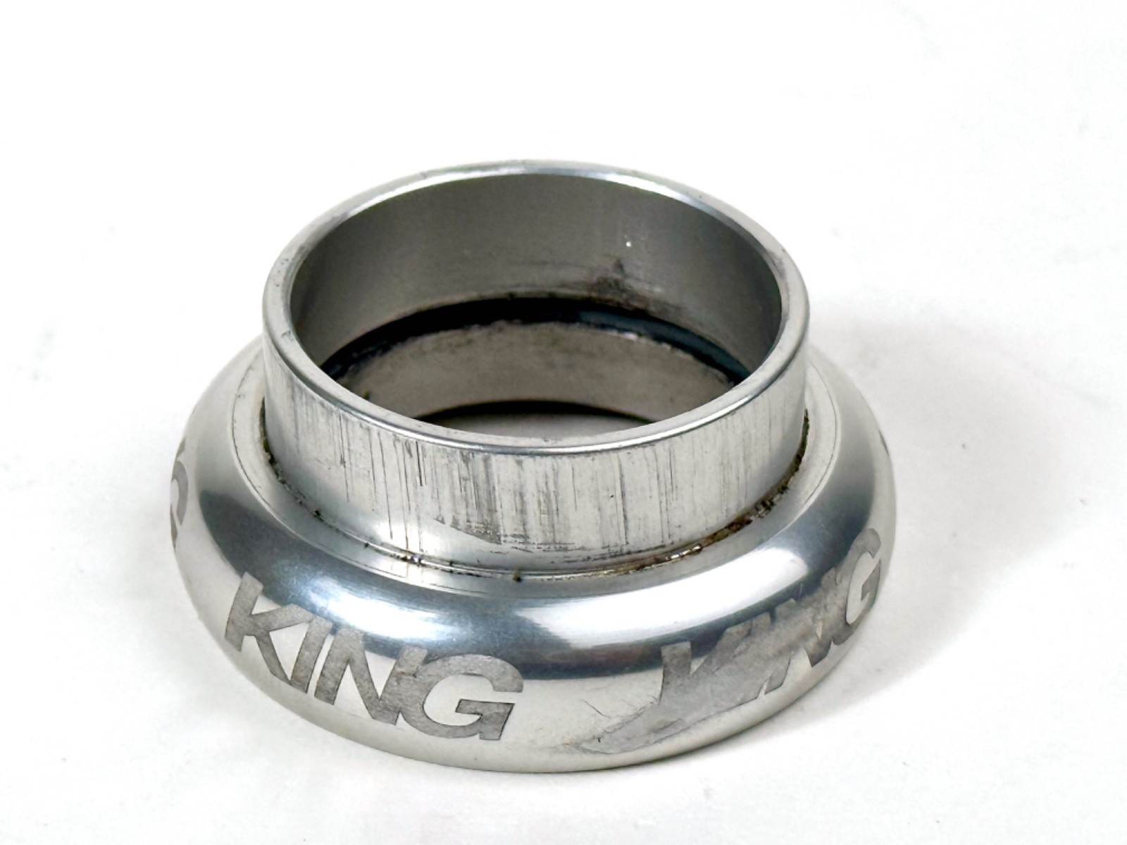 Vintage Chris King Headset 1-1/8" Sealed Bearing Threadless NoThreadset Silver