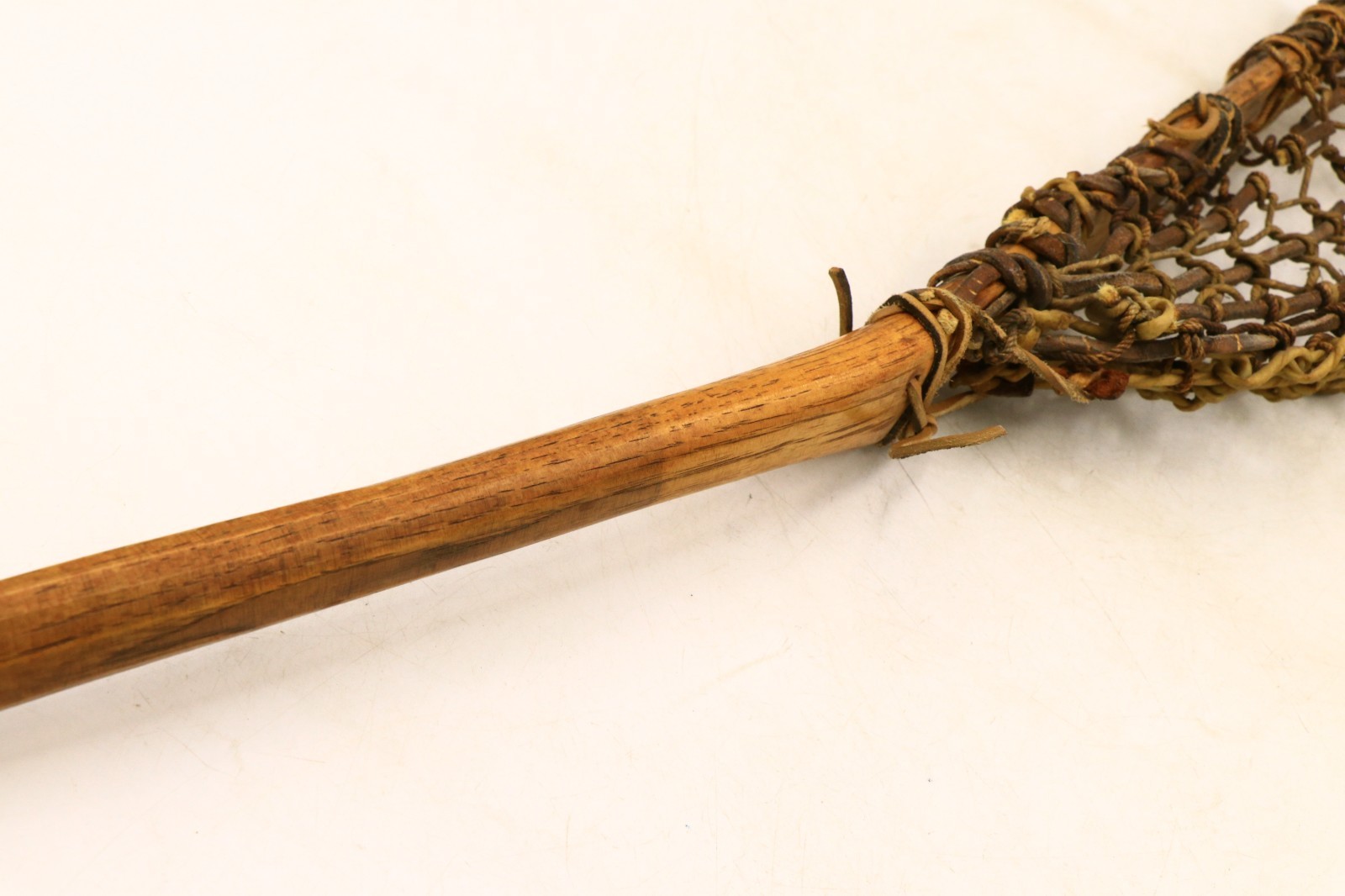 Rare Antique Native American Lacrosse Stick 46.5" Unbranded Octagonal Handle