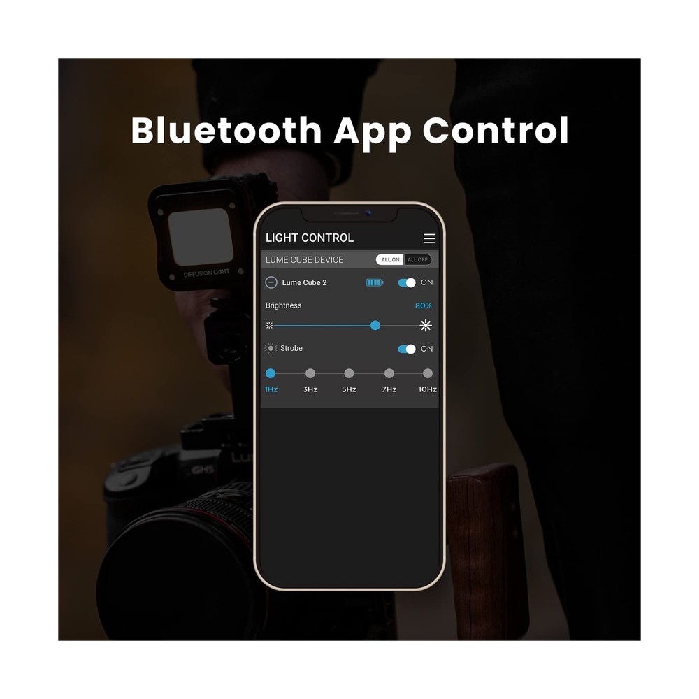 Lume Cube 2.0 Portable Lighting Kit | 6-Piece LED Lighting Kit with Diffusion...