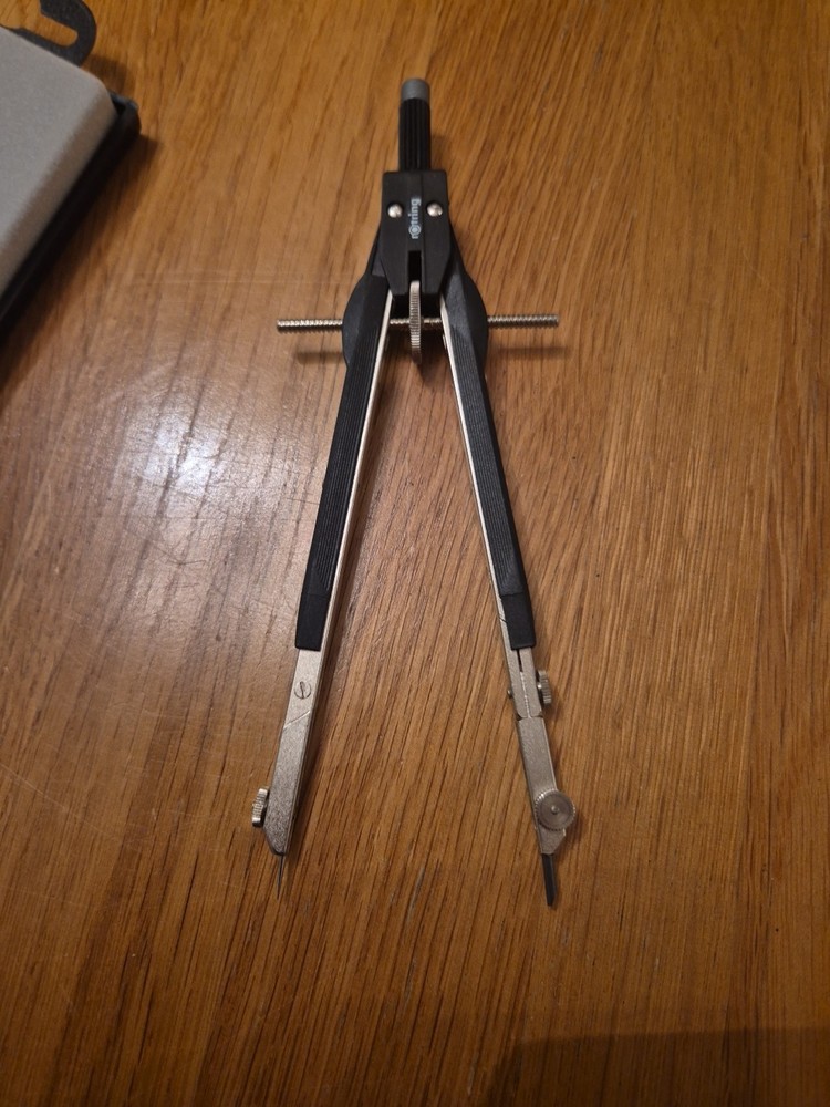 Rotring Rapid Adjustment Compass In Original Case Free Postage