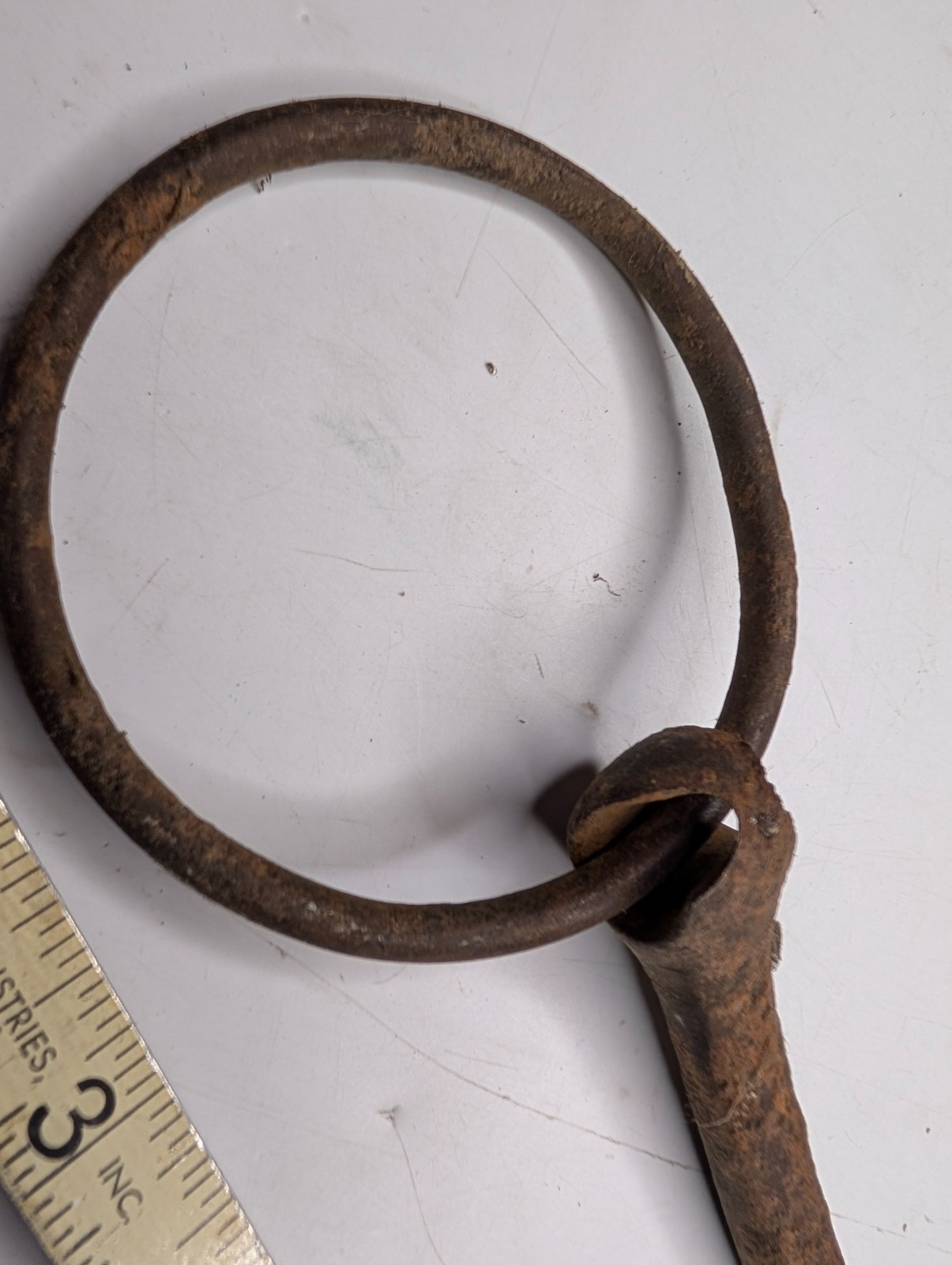 Antique Primitive Forged Iron Horse Bit Snaffle Equestrian Western Farm Decor