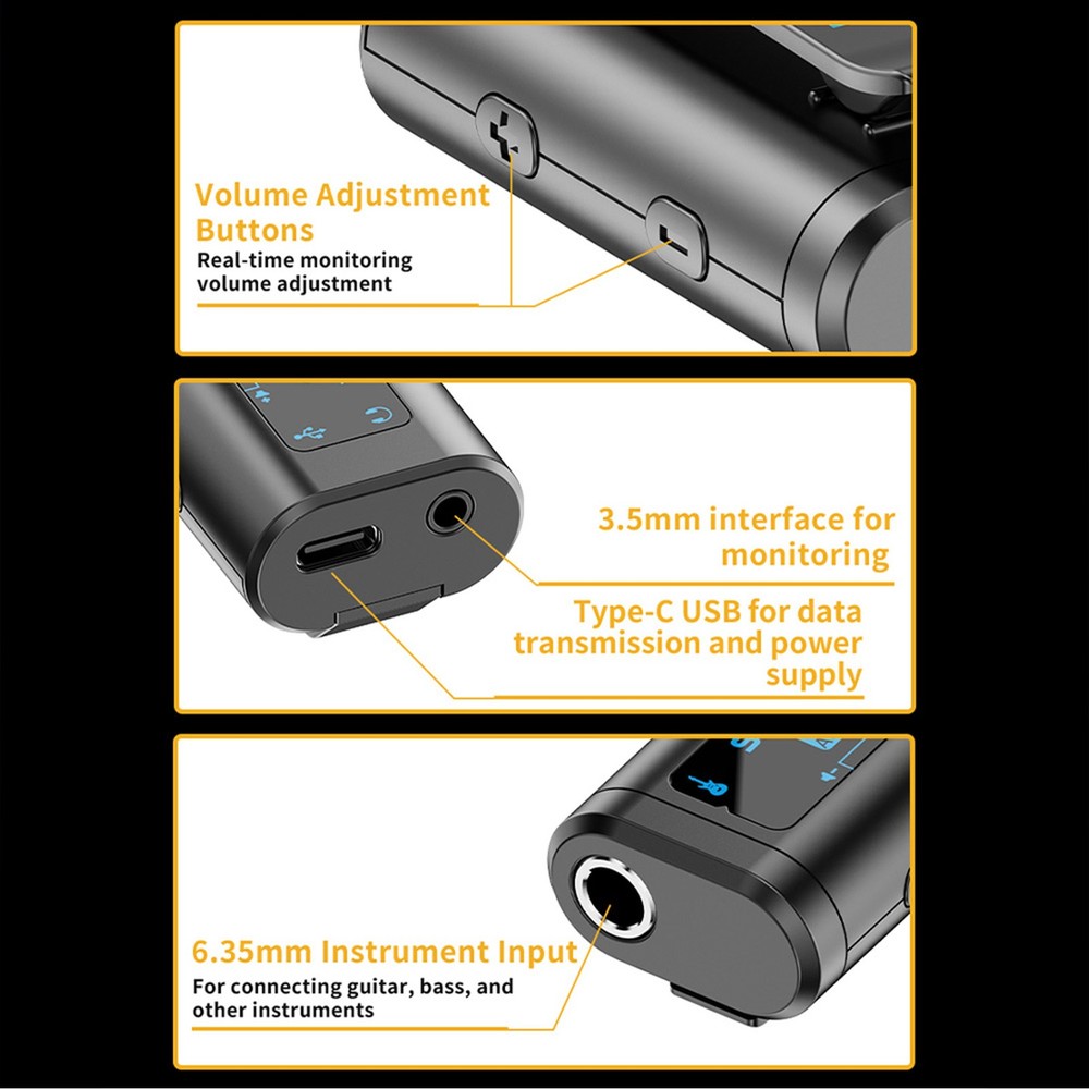 Audio Interface Portable Mini Recording Sound Card BT Accompaniment XHAP