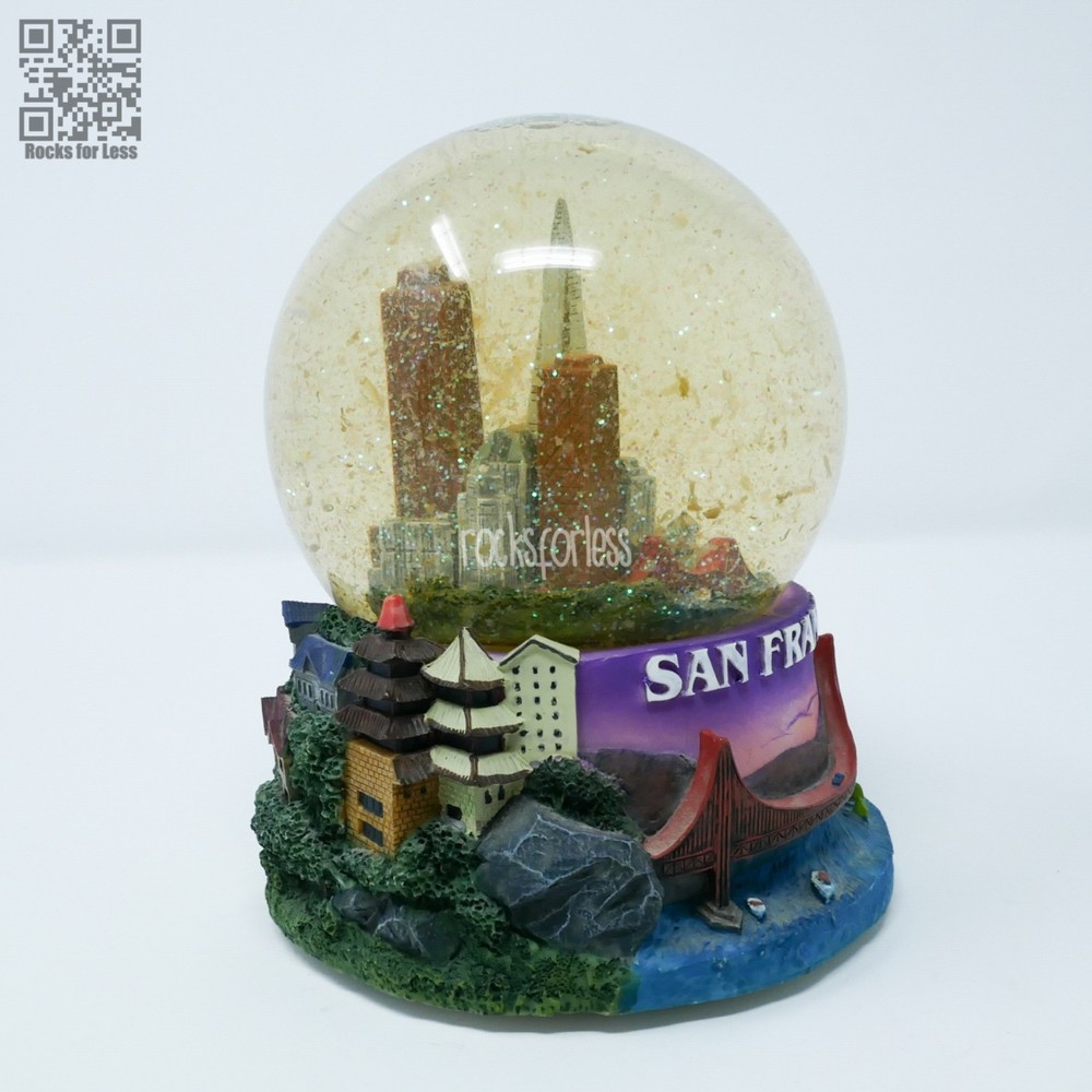 Vintage 1990s San Francisco Snow Globe WORKS