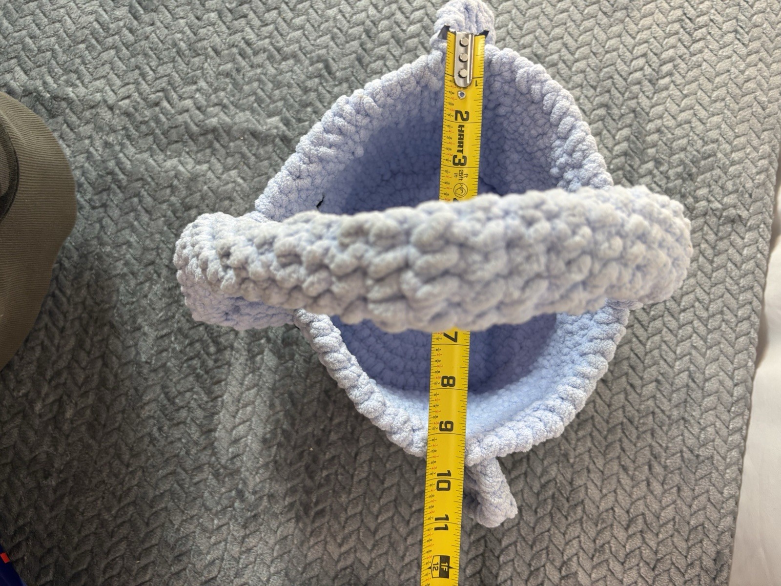 Baby Boy Newborn Gift Handmade Crochet Basket 23pc Set Bibs Socks Swaddles