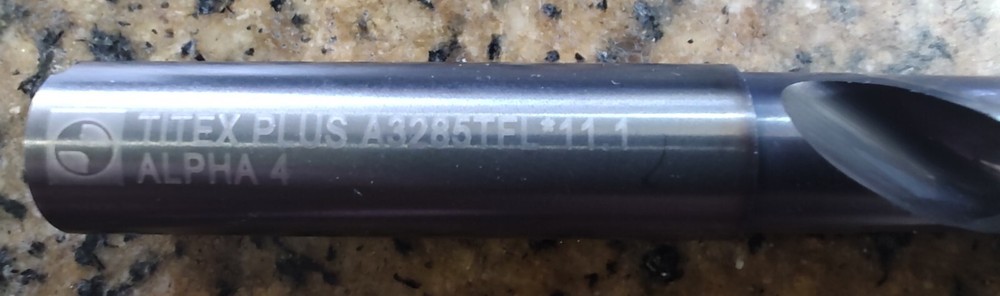 TITEX PLUS 11.1MM COOLANT THROUGH DRILL BIT