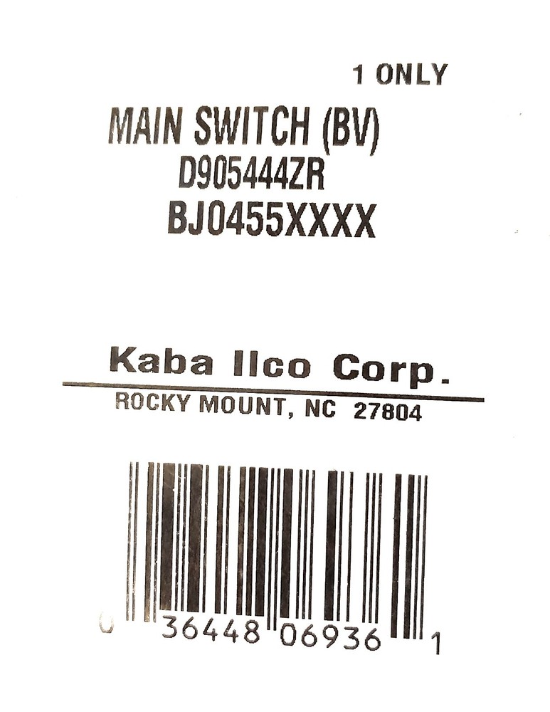 SILCA D905444ZR BRAVO MACHINE LIGHTED MAIN SWITCH