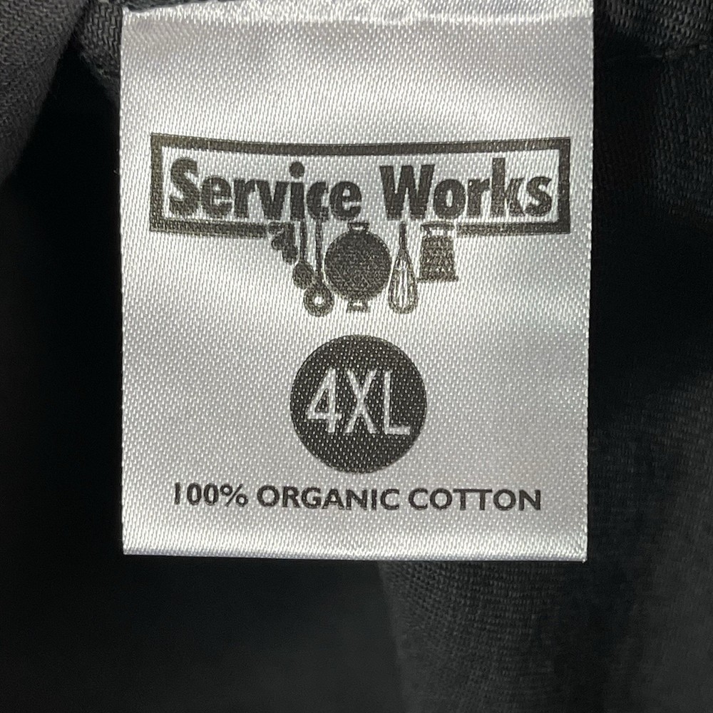 Chef Works Chefs Jacket Mens 4XL Gray Button Front Collared Long Sleeve