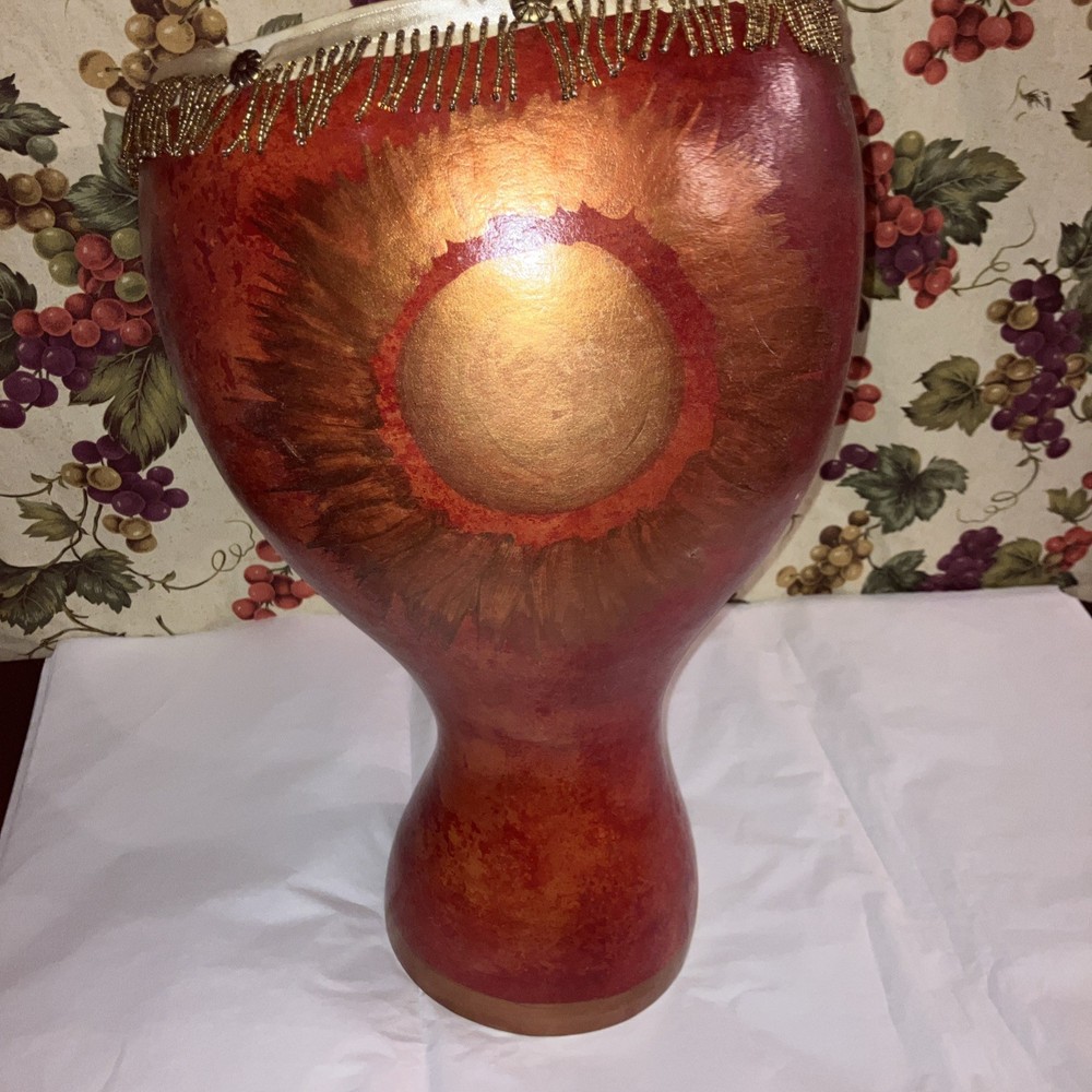 DRUM Handmade Gourd  Kettle Drum Hand Painted