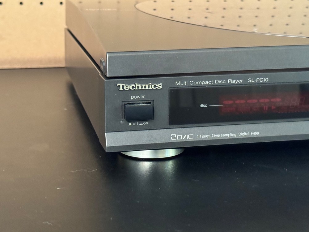 Technics SL-PC10 Multi Compact Disc Player 5 Disc Changer Tested Good