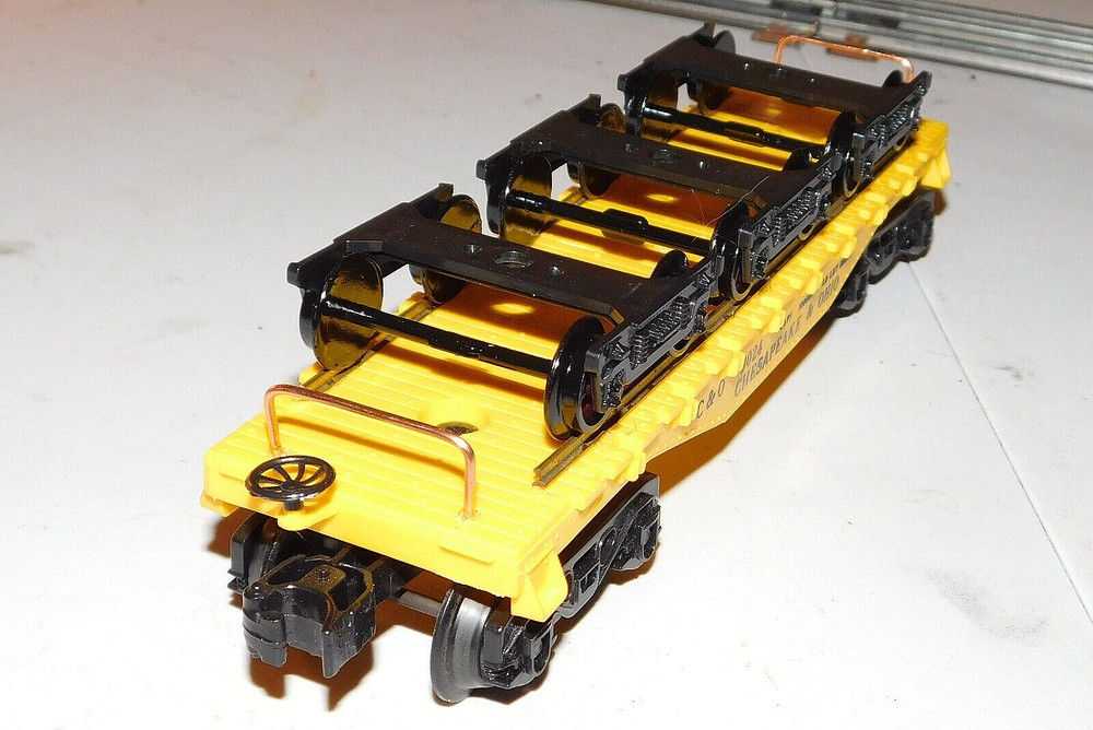 Lionel Flat Bed ~ Chesapeake & Ohio ~ Rd# 9024 Replacement Bogie Load - O-27