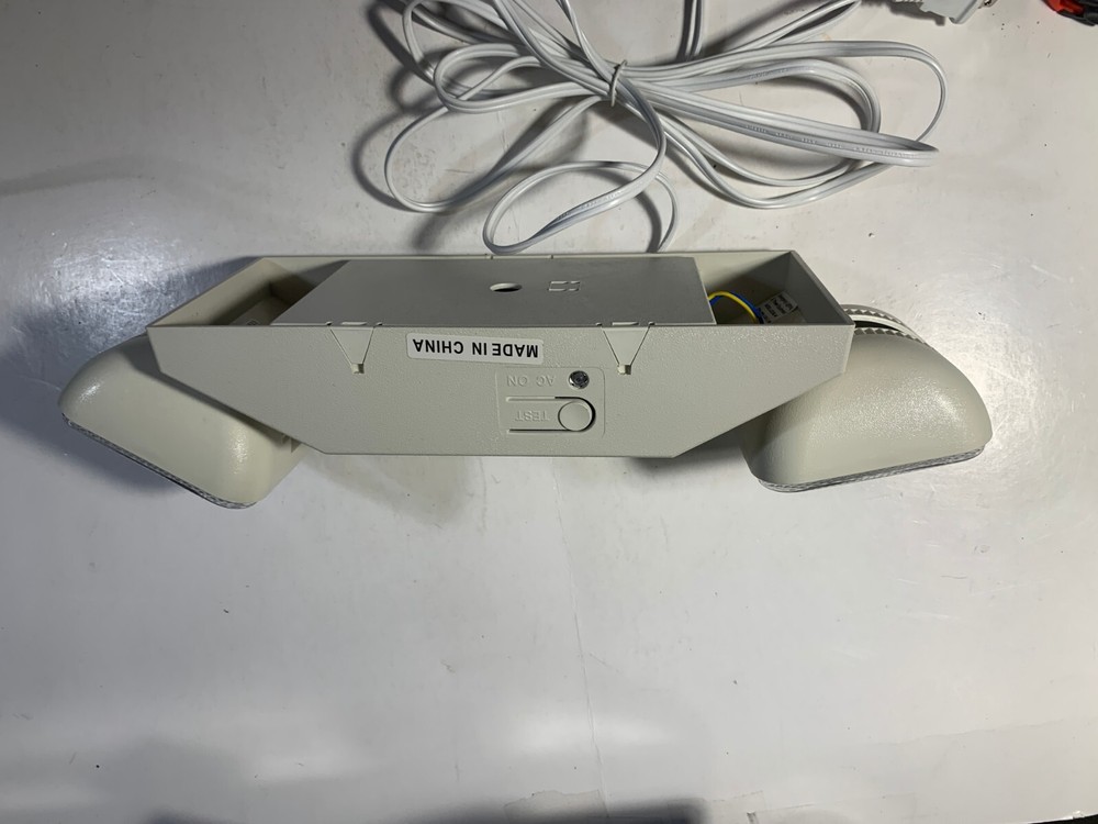 LED Emergency Exit Light Battery Backup & Adjustable Two Heads, UL 924-Listed