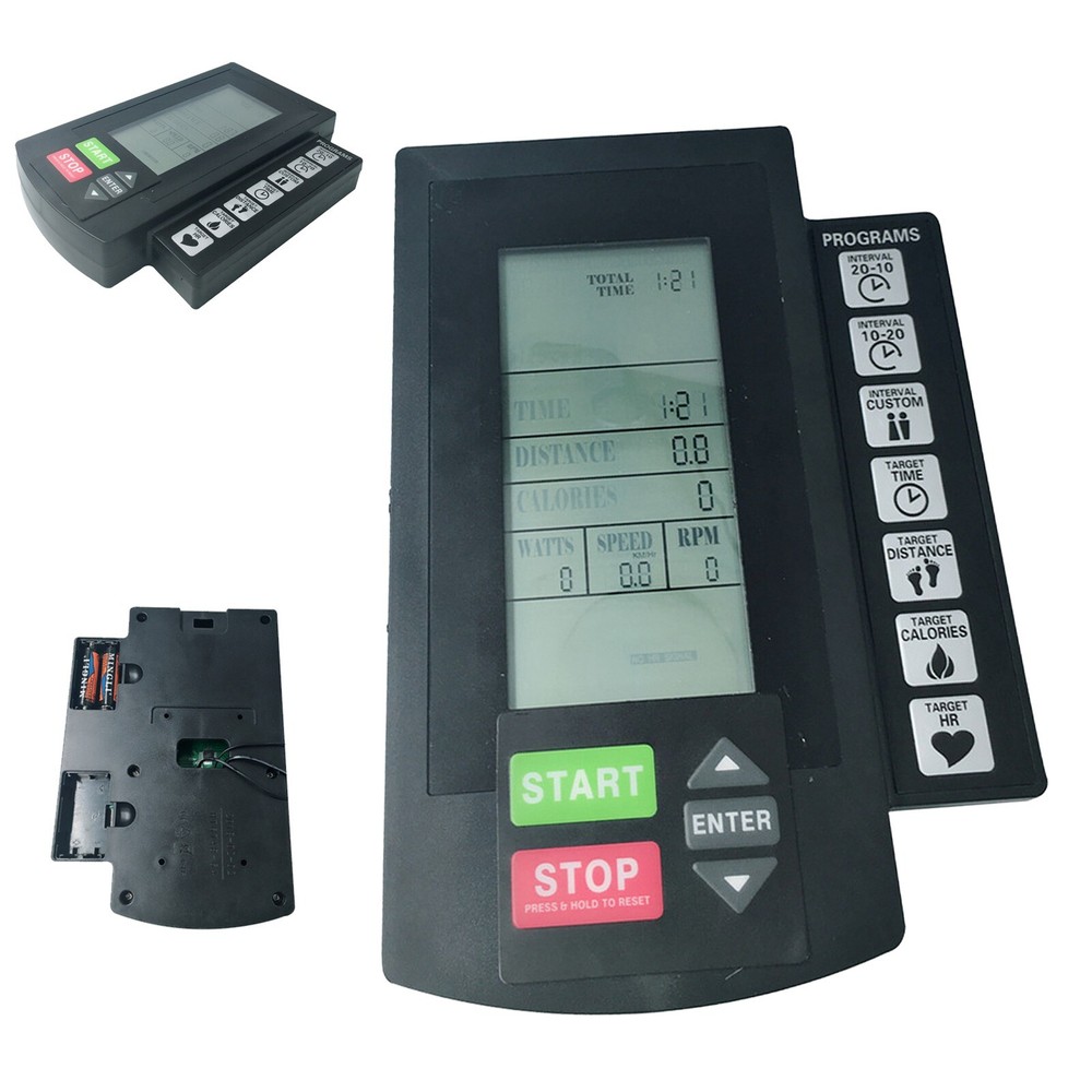 LCD Electronic Counter wind Resistance magnetic control Exercise Bike Display