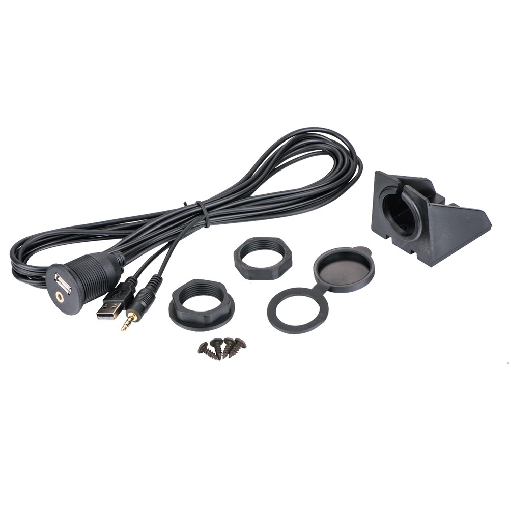 Universal Usb/Aux Accessory Extension Cable Car Audio 2M Long Usbaux-Ec