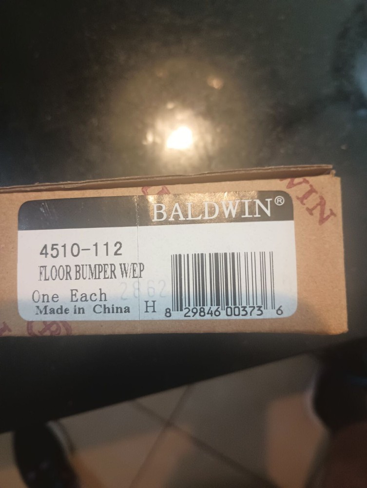 Baldwin Floor Bumper 4510-112 New In Box