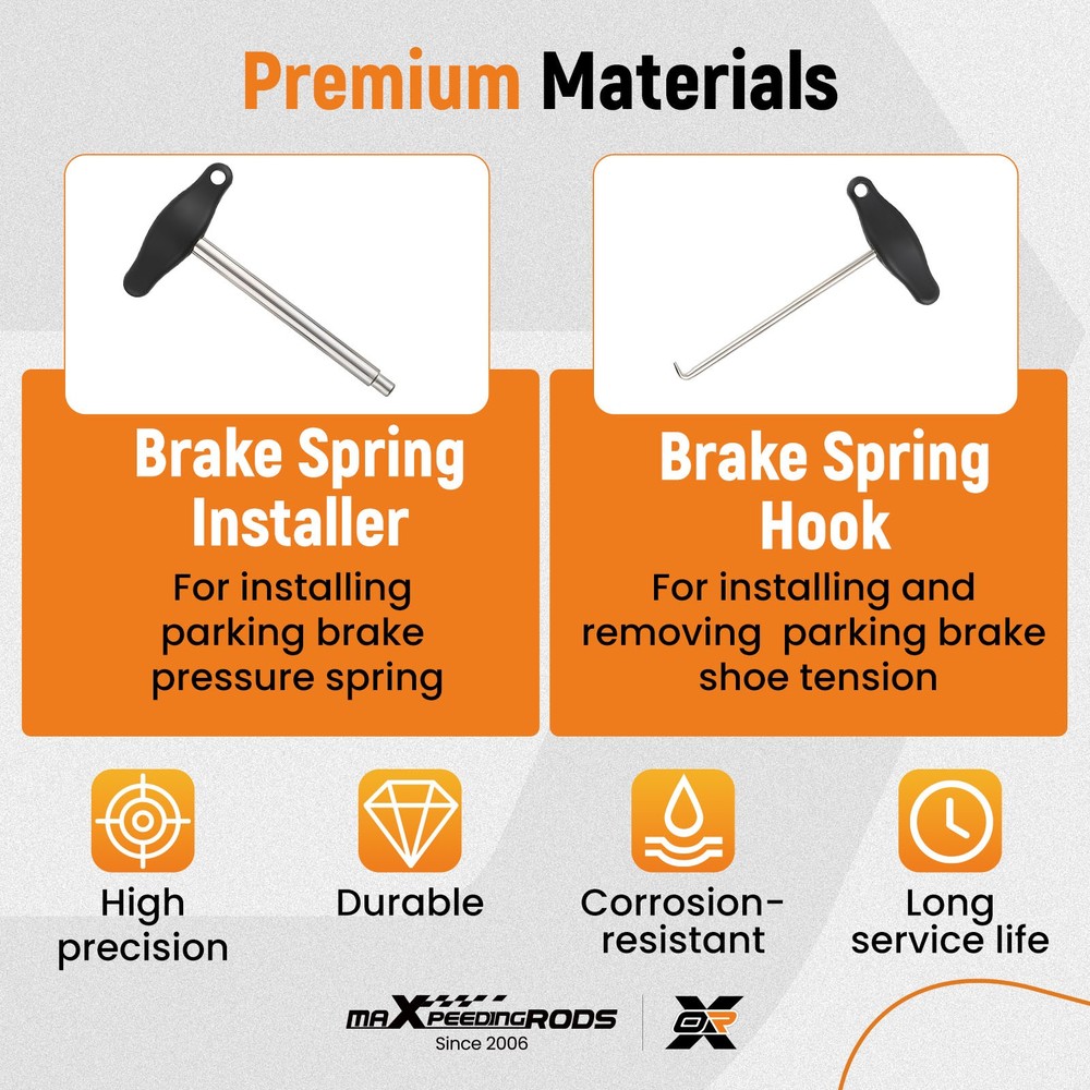 15PCS Brake Drum Tool Kit with Brake Spring Pliers/Compressor/Puller Tool