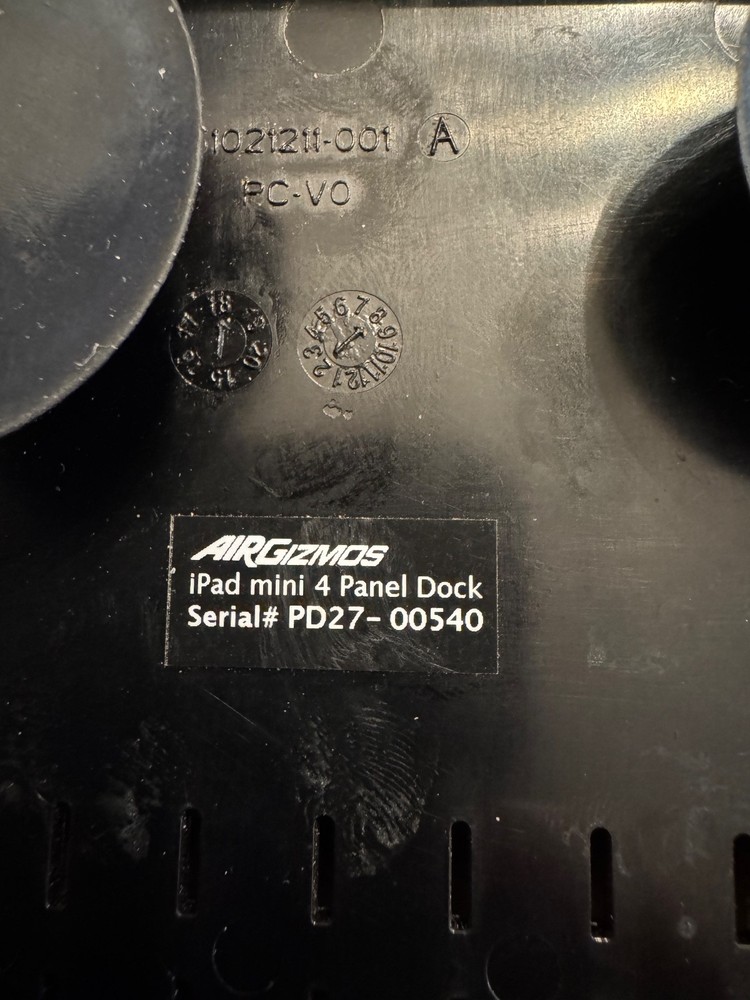 AirGizmos iPad Mini 4/5 Panel Dock MODIFIED to surface mount