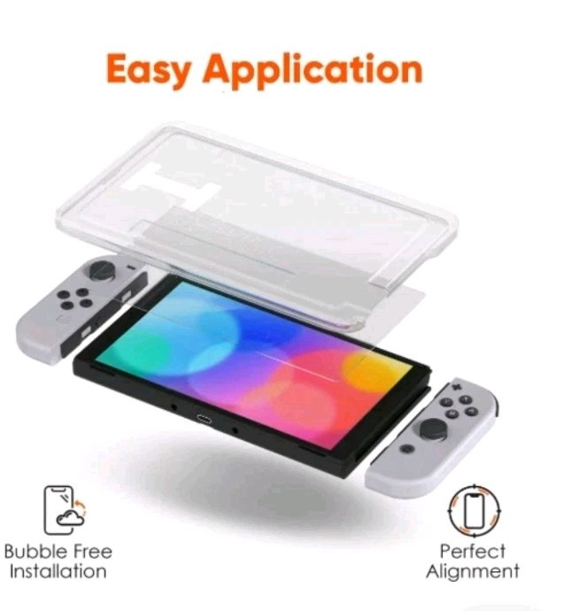 Onn. Corning Glass Screen Protector for Nintendo Switch OLED