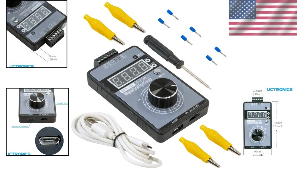 USB-Powered DC Voltage/Current Signal Generator for Accurate Device Testing