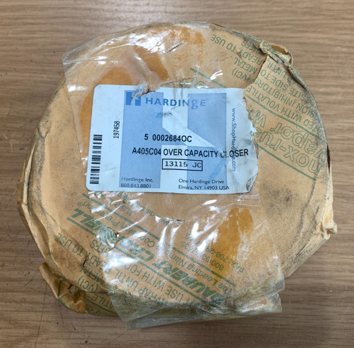 Hardinge A4 5C 4" Over Capacity Extra Depth Closer New Old Stock with Hardware