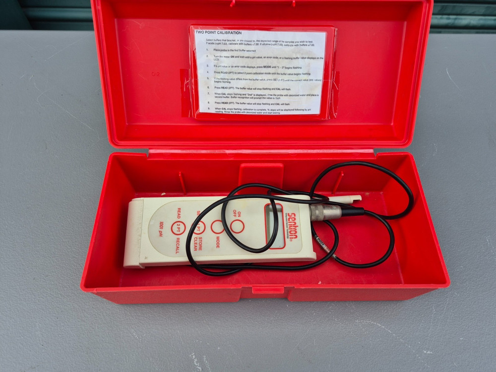Sentron Ph System Handheld 1001 Electrode W/ Probe 1000 Tested