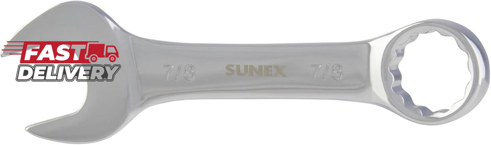SUNEX TOOLS 993028 7/8-Inch Stubby Combination Wrench