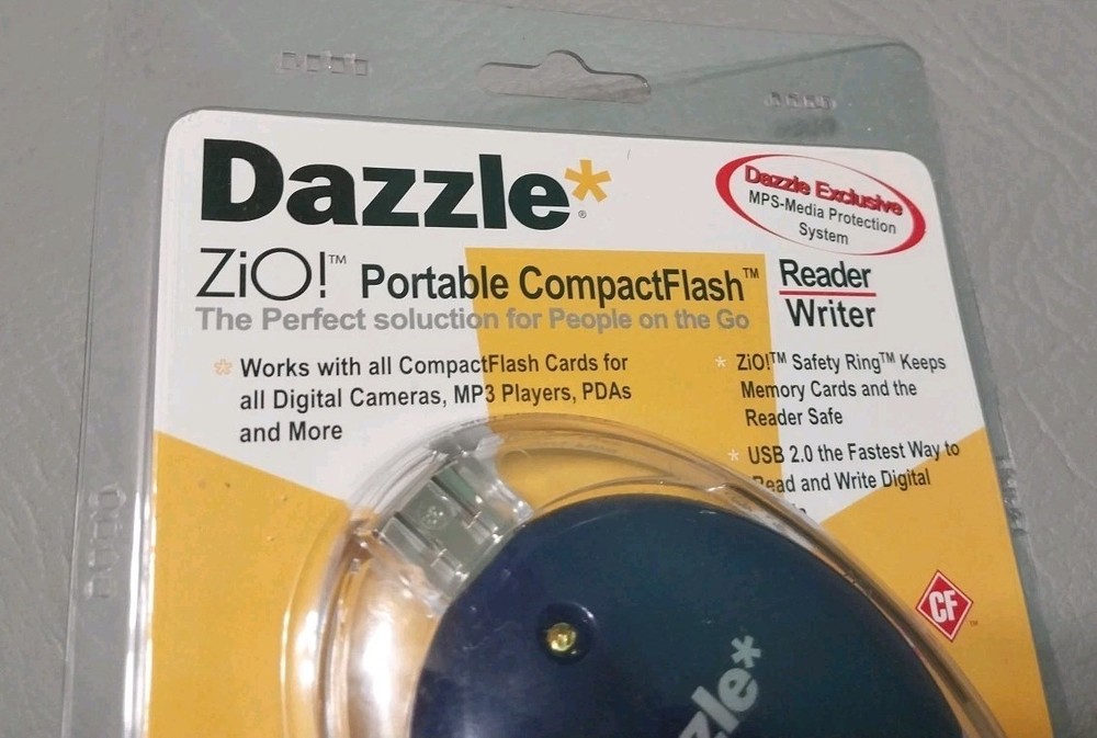 Dazzle CompactFlash Reader/Writer Digital Media Reader Software Mac Windows New