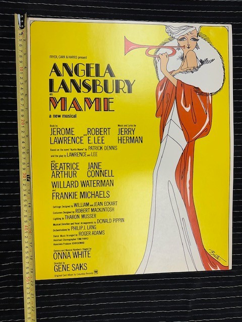 ANGELA LANSBURY MAME POSTER VINTAGE 16''x20'' RARE