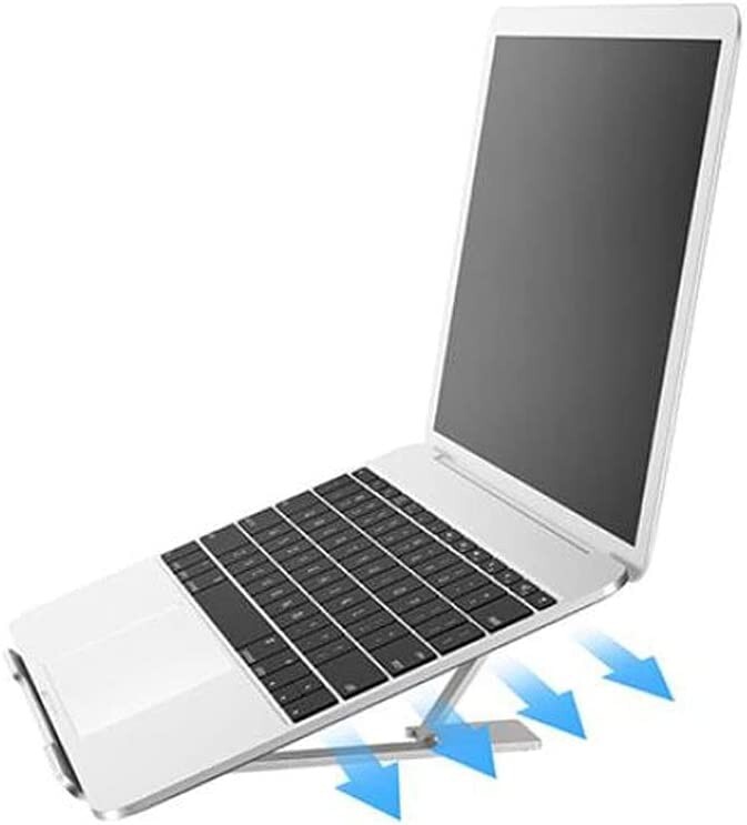 Laptop Tablet Holder, Tablet Stand, Adjustable Laptop Riser with Heat-Vent