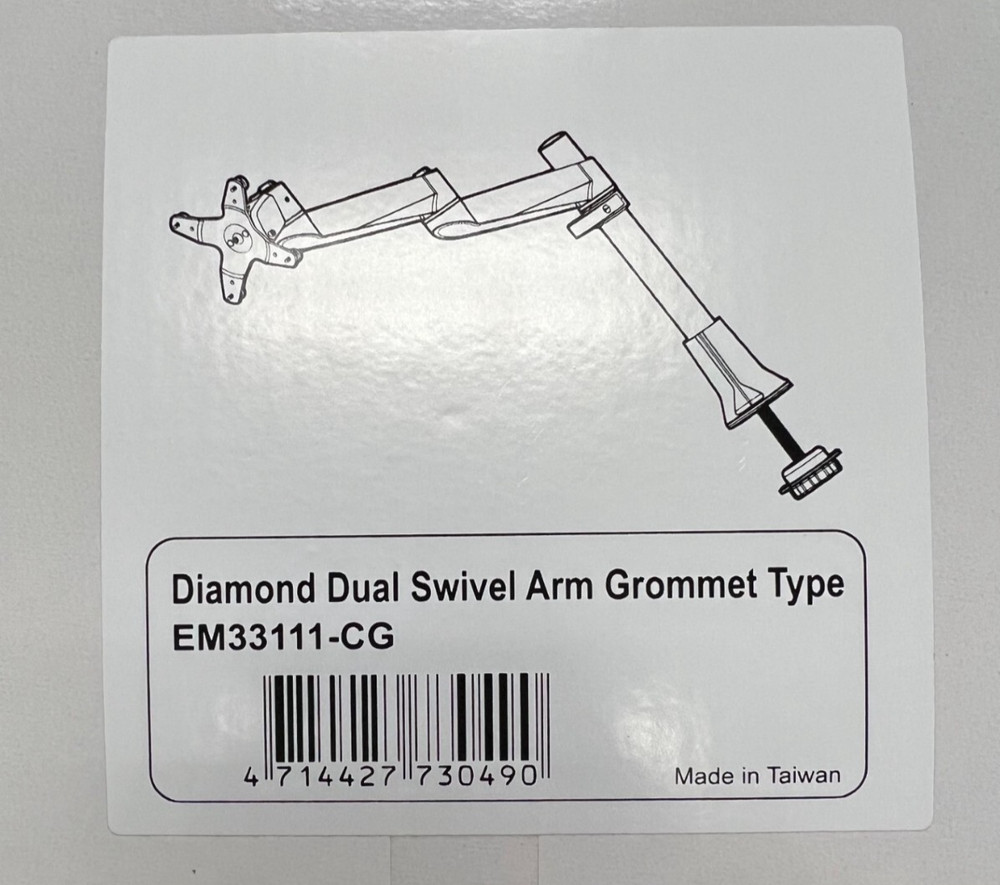 DIAMOND SWIVEL ARM GROMMET TYPE EM32111-CG