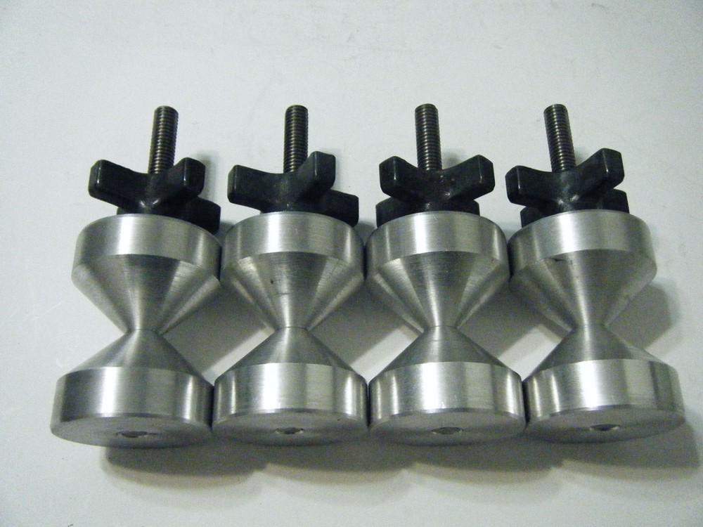 DAVIS  2"-Two hole pin--6061 Aluminium- 3/8-16 QUICK KNOBS(two sets)