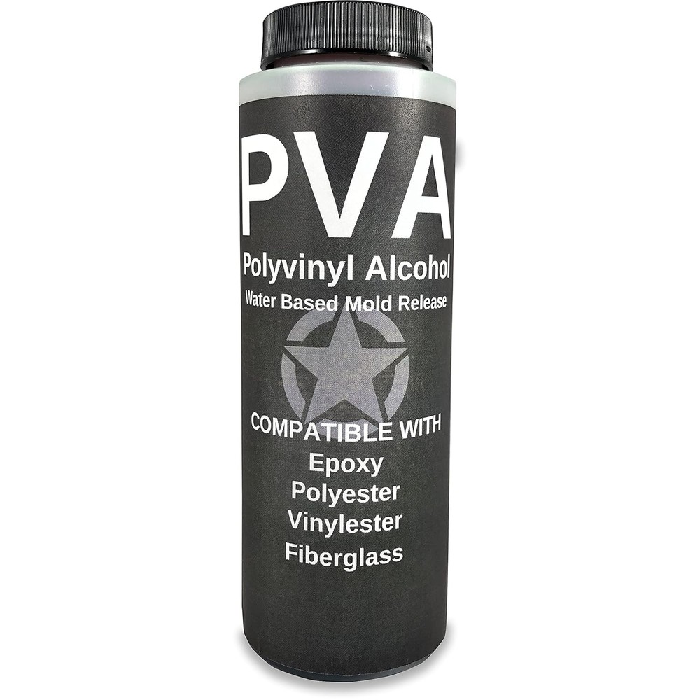 PVA Water Based Mould Release - Polyvinyl Alcohol Agent for Epoxy, Clear