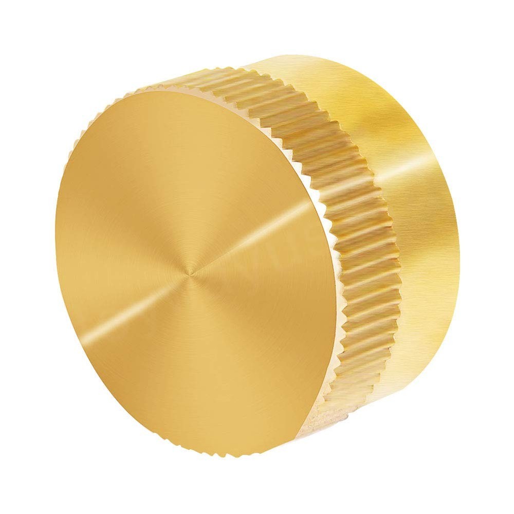 Joywayus 2Pcs Solid Brass Refill Propane Bottle Cap Universal for 2PCS, Gold