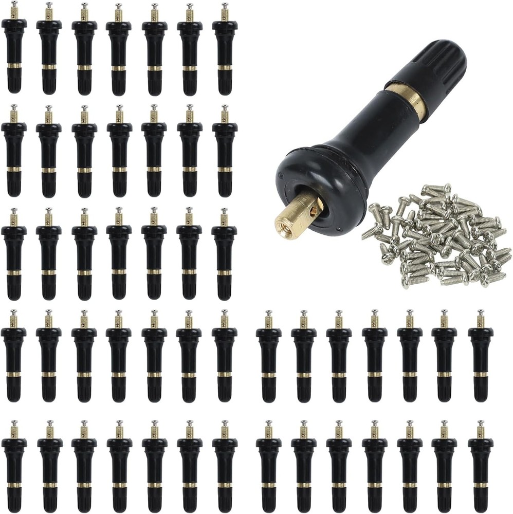 TPMS 20008/20018 Tire Pressure Sensor Rubber Snap-in Valve Stems Replacement