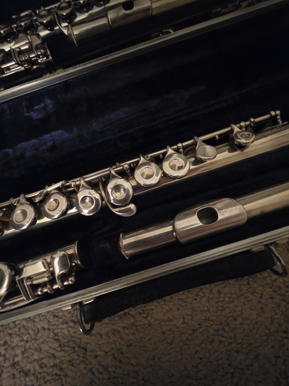 Two King Cleveland Flutes w/ Case Closed Holes C Foot