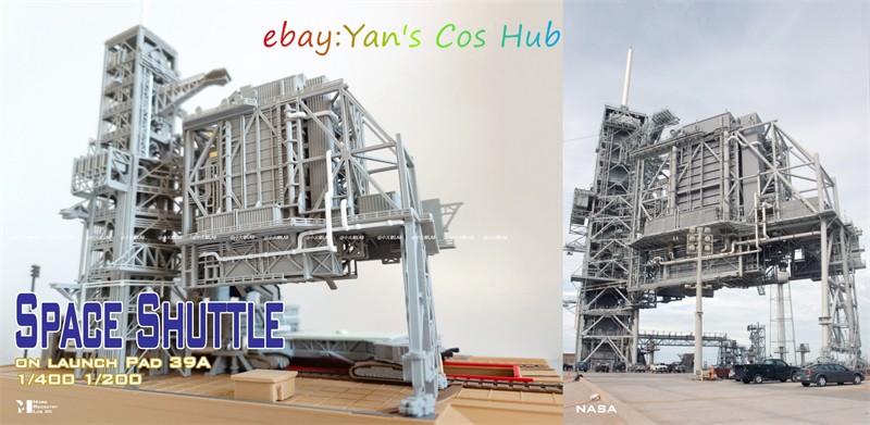 1/400 Dragon Space Shuttle Launch Site 3D Printed Model