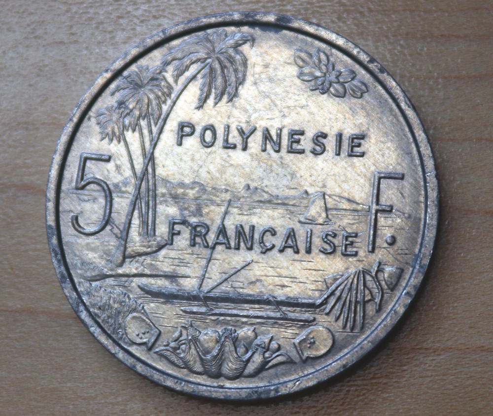 1983 French Polynesia 5 Francs