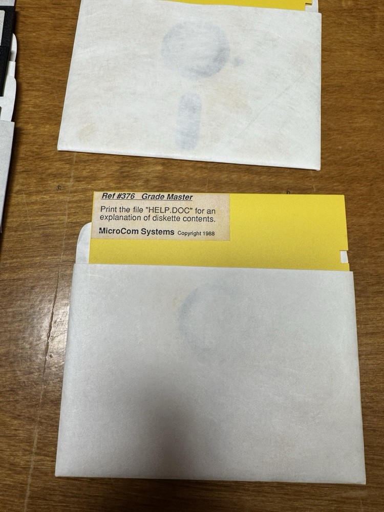 1988 MicroCom Systems 5.25” DOS Software Lot w/ Original Mailer