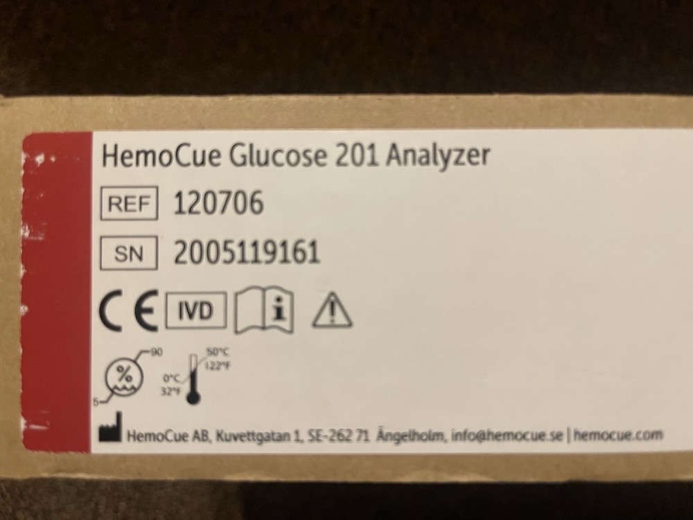 HEMOCUE Glucose 201 Analyzer with AC Adapter