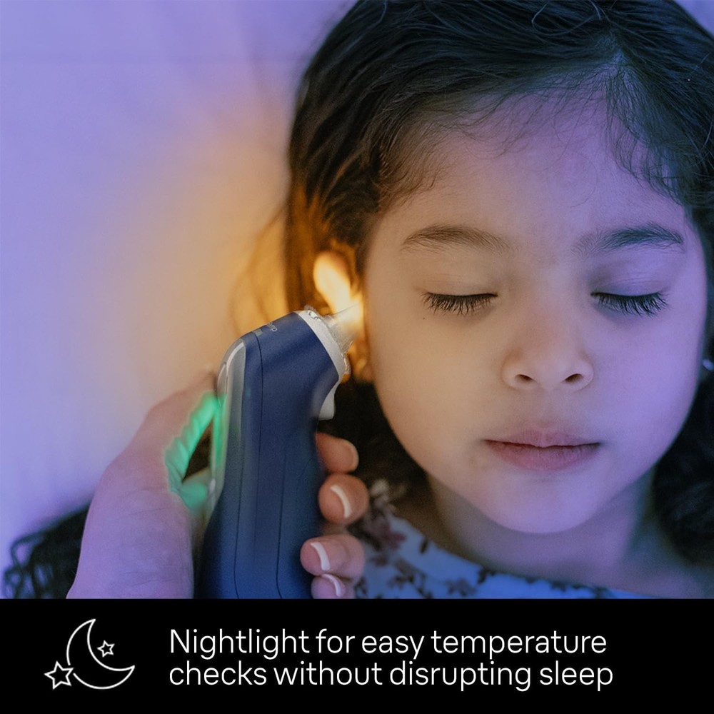 Digital Ear Thermometer with App Connect and Color-Coded Display