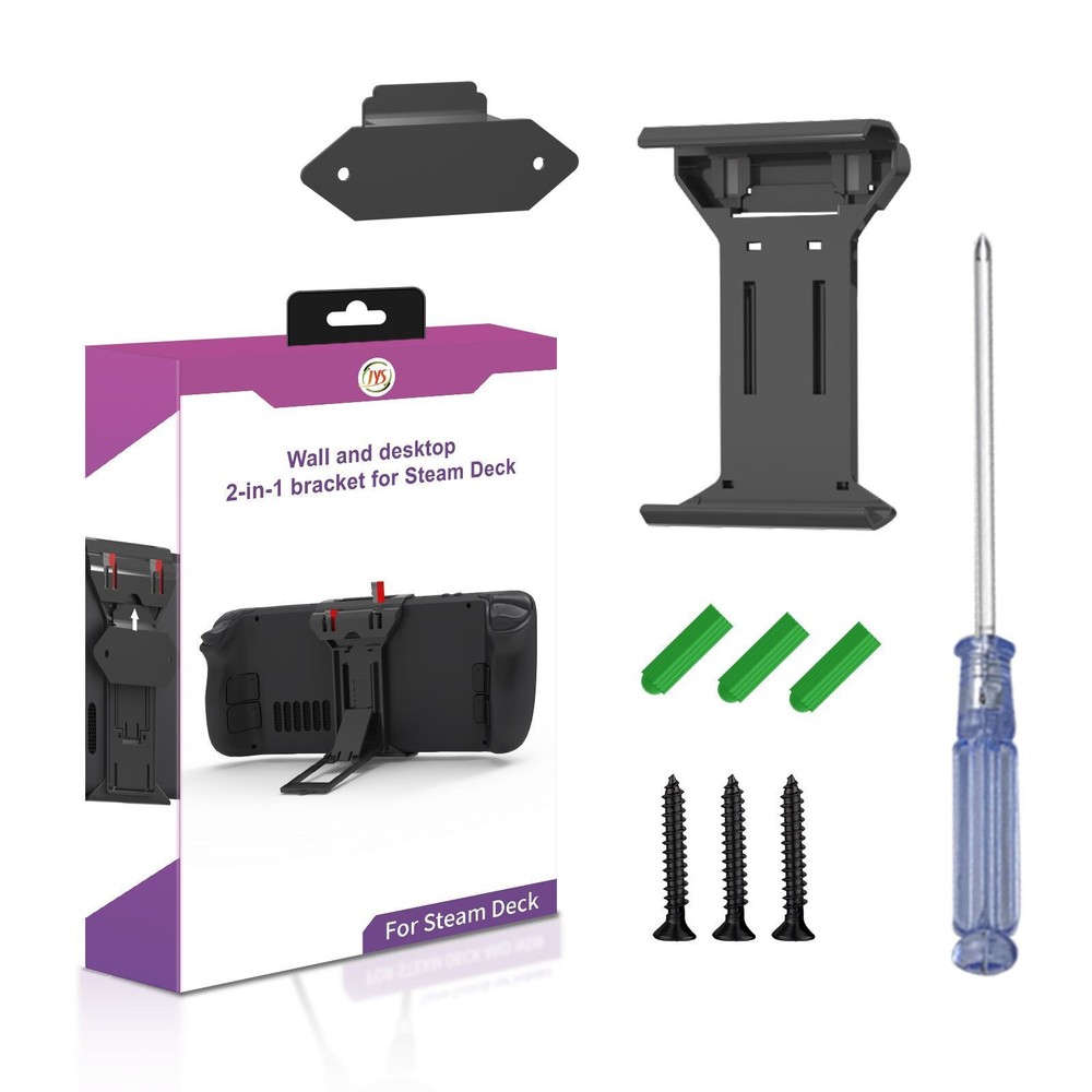 Foldable Console Desktop Back Holder Wall-Mounted Storage Bracket For Steam Deck