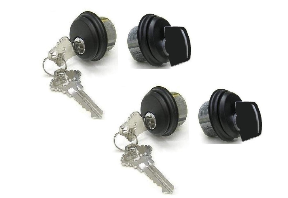 Cylinder Locks - Mixed (Thumbturn, Duronotic Bronze, 2 Pack) Keyed & Thumbturn