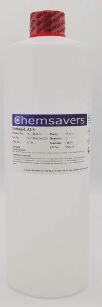 Methanol, ACS, 99.8+%, 1L