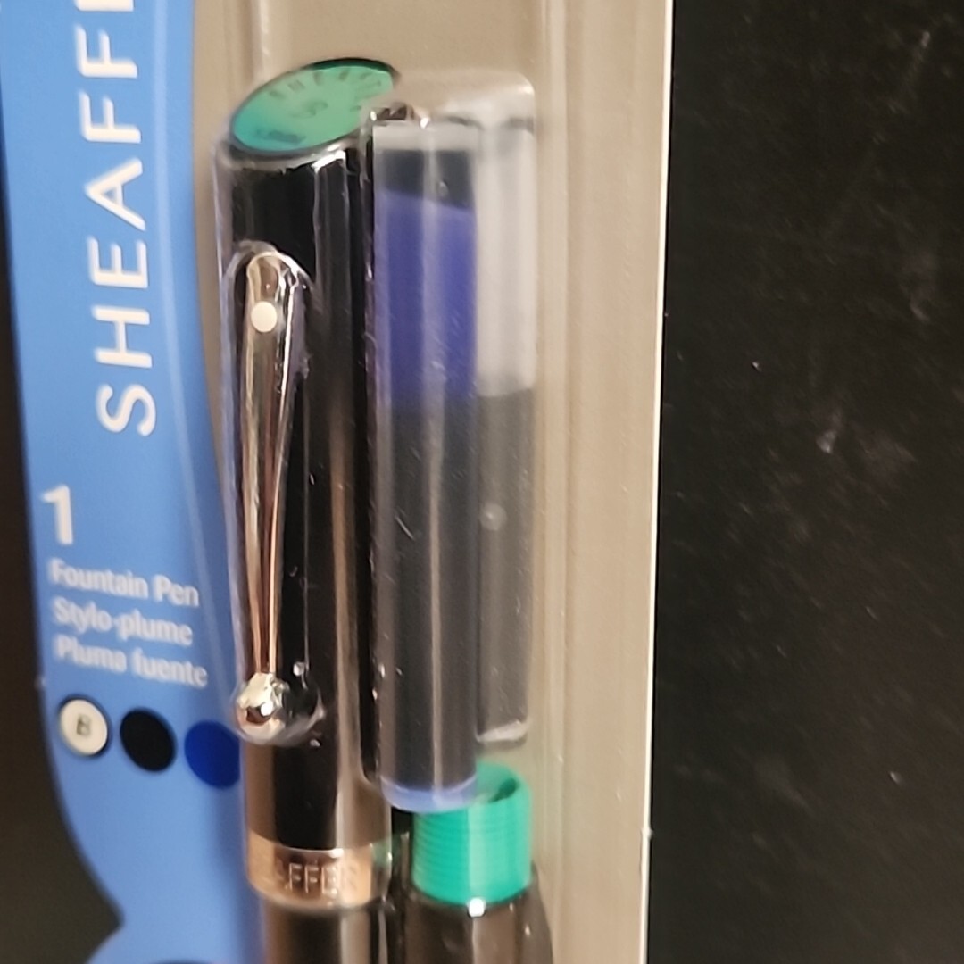 Sheaffer Viewpoint Calligraphy Fountain Pen Blue Black NIB New 73402 Free Ship!