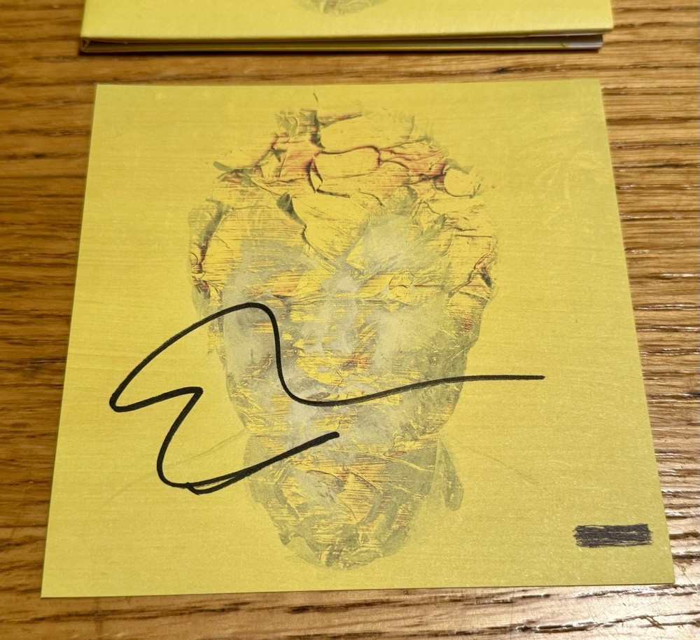 Signed Ed Sheeran Subtract CD Signed Insert AUTOGRAPHED NEW